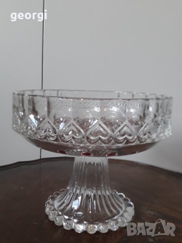 Кристална купа двуцветен кристал , снимка 2 - Сервизи - 34965425