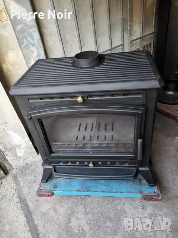 Френска чугунена печка на дърва 12kW , снимка 4 - Камини - 50078395
