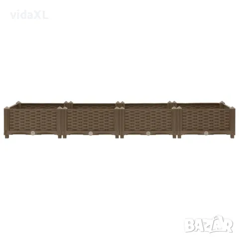 vidaXL Повдигната леха, 160x40x23 см, полипропилен(SKU:316514), снимка 3 - Други - 49524471