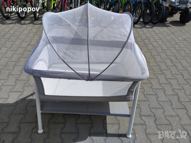 MONI Бебешко легло KALINIHTA сив, снимка 3 - Кошарки - 53565214