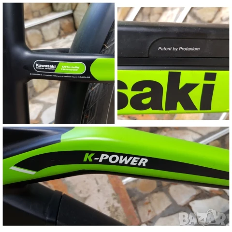 Планински електрически / e-bike / велосипед Kawasaki , снимка 7 - Велосипеди - 50593441