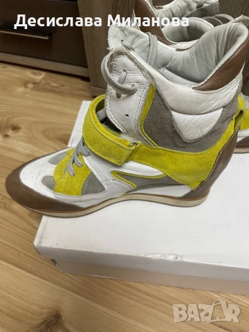 Обувки ест.кожа и велур Elena Lachi-номер 40, но по скоро отговарят на 41, снимка 4 - Дамски ежедневни обувки - 53223965