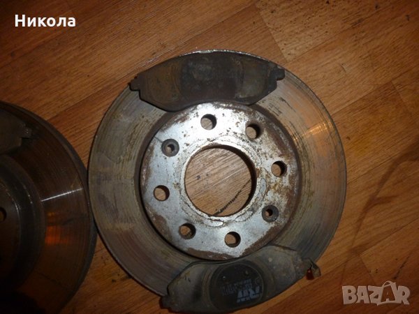 Предни дискове с накладки Шевролет Авео 1.2 , снимка 2 - Части - 27808620