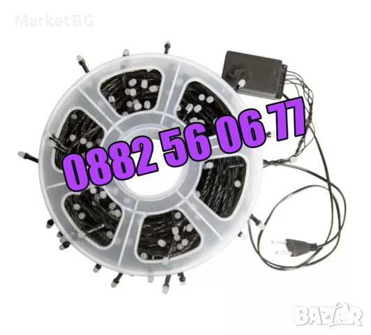 Коледни лампички 20 метра на макара, многоцветни, водоустойчиви, снимка 7 - Декорация за дома - 52428290