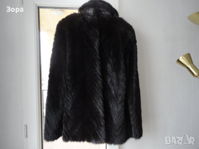 Дамско Качествено късо Палто от Визон, снимка 7 - Палта, манта - 43484696