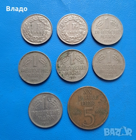 Лот германски марки и швейцарски франкове