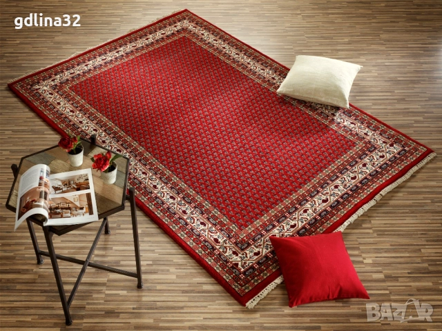 Вълнен килим тип персийски, снимка 2 - Килими - 52358681