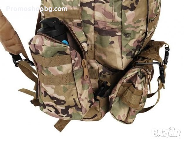 Тактическа раница, военна, туристическа - 60/50/16 cm, снимка 8 - Екипировка - 38830467