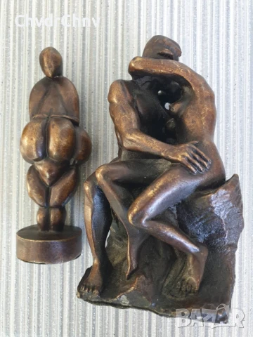 18бр френски бронзови статуетки 10-14см/колекционерски малки скулптури/миниатюри на известни статуи, снимка 10 - Колекции - 50445434