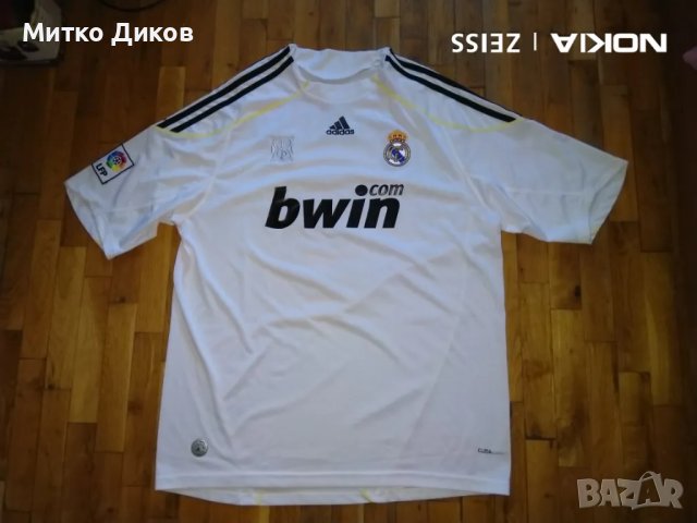 Реал Мадрид футболна тениска отлична домакини 2009-2010 №9 Кристиано Роналдо размер ХЛ
