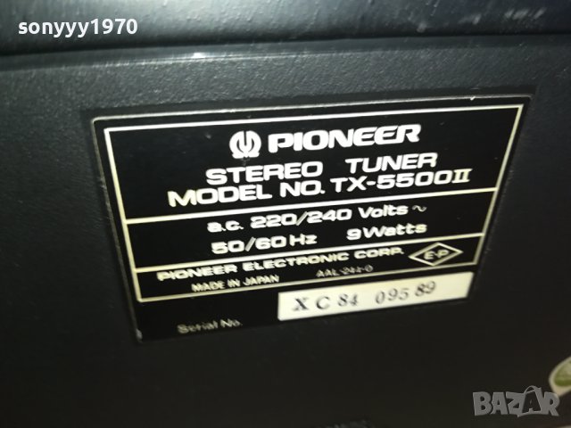 PIONEER TUNER-MADE IN JAPAN-ВНОС SWISS 3101241155, снимка 11 - Ресийвъри, усилватели, смесителни пултове - 44061485