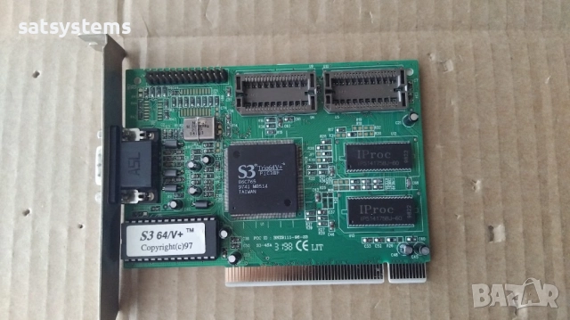 Видео карта S3 Trio 64V+ Trio S3-4SA 1MB PCI