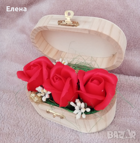 Декорация с ароматни сапунени рози , снимка 1 - Изкуствени цветя - 44876254