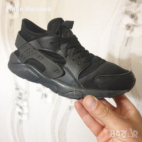  МАРАТОНКИ NIKE AIR HUARACHE BLACK  номер 37, снимка 10 - Маратонки - 40792391