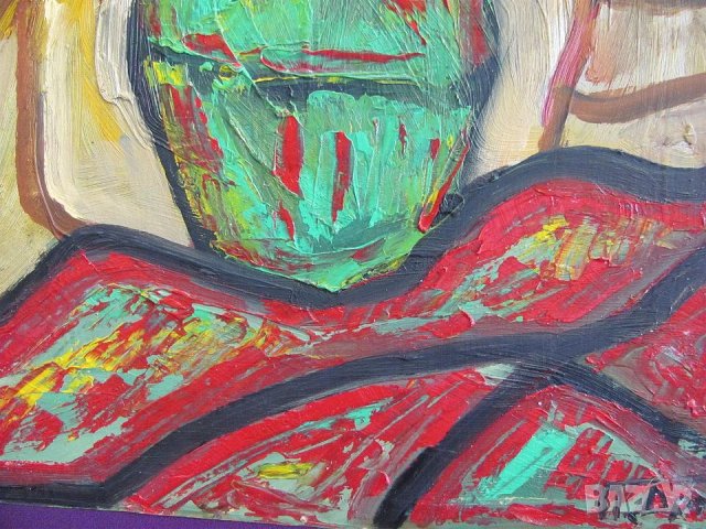 Картина Масло, Платно, Подписана 50х30 см., снимка 4 - Картини - 43127618