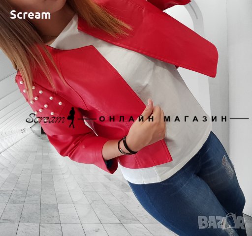 Дамско кожено яке, снимка 1