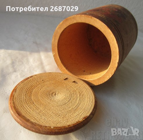 Стара   Дървена кутия за стена с капак, снимка 10 - Други - 33071855