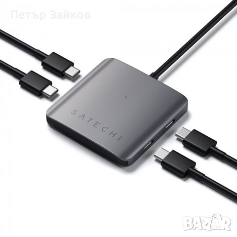 4-портов USB C хъб, снимка 1 - USB Flash памети - 39621655