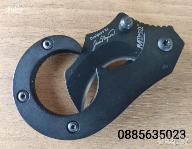 Малък карамбит Mtech Black, снимка 6 - Ножове - 32912116