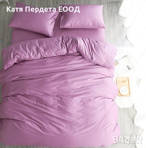 Едноцветно спално бельо от Ранфорс- 100% памук, снимка 6 - Спално бельо - 43614273