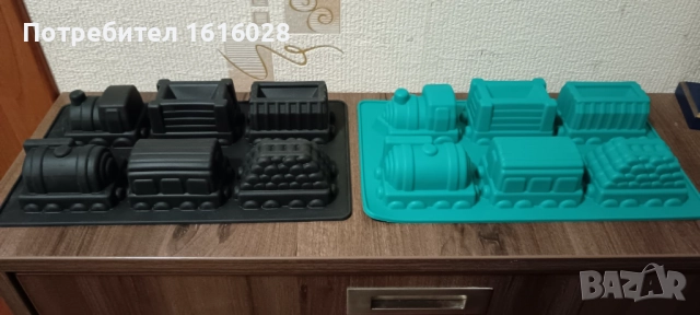 Силиконов молд с формички на влак - локомотив с вагончета, снимка 9 - Декорация за дома - 47815168