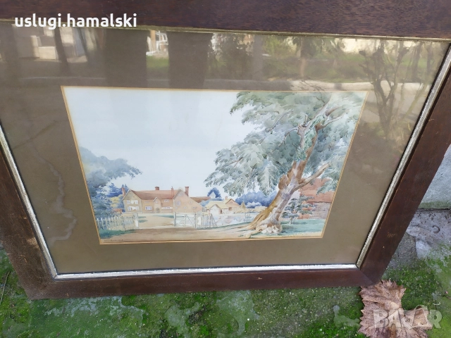 Стара картина, снимка 4 - Антикварни и старинни предмети - 52637192