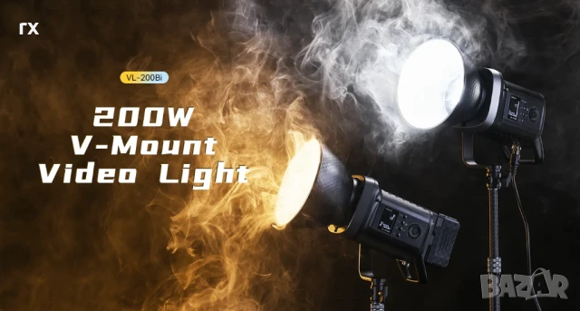LED осветление Ulanzi VL-200Bi 200W  Video Light , снимка 2 - Светкавици, студийно осветление - 50538216