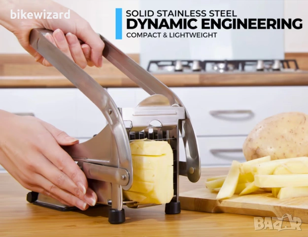 Ръчна картофорезачка +2 размера приставки НОВА, снимка 2 - Аксесоари за кухня - 53433688