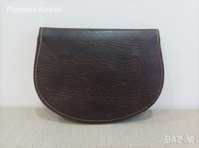 Ретро чантичка за документи | Естествена кожа, снимка 5 - Антикварни и старинни предмети - 48337192