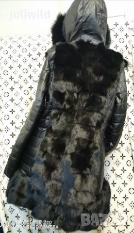 Палто елек, естествена кожа,черна лисица,много  намалено, снимка 5 - Палта, манта - 27849205