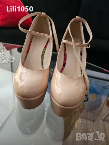 Италиански елегантни Обувки с камъни, снимка 8 - Дамски обувки на ток - 48209129