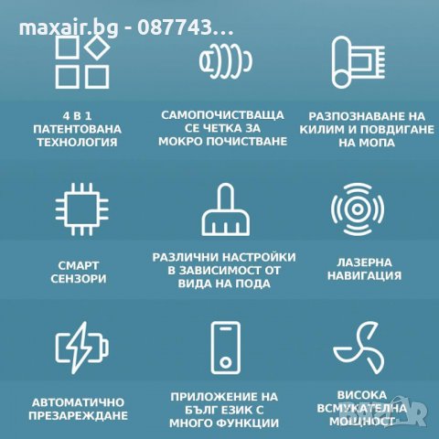 Tecbot M1 – Прахосмукачка робот и подомиячка със самопочистващ моп (бял) * Безплатна доставка , снимка 7 - Прахосмукачки - 37150827
