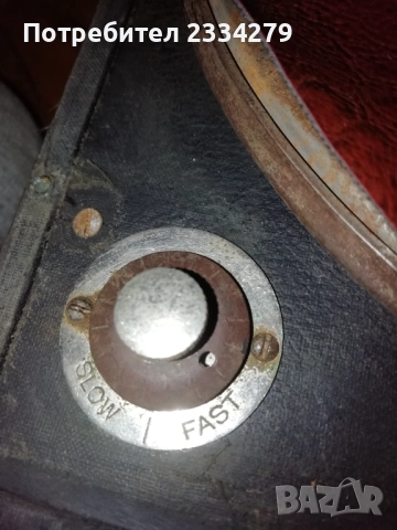 Стар Английски навиващ се грамофон. Оригинална декорация, 100% автентичност. , снимка 17 - Антикварни и старинни предмети - 52747566