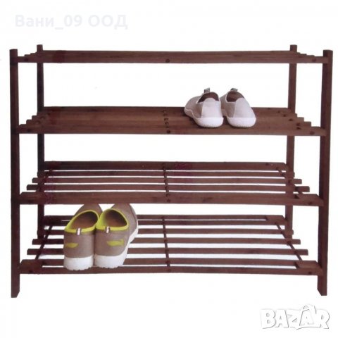 Дървена етажерка за обувки на 4нива, снимка 1 - Декорация за дома - 32855796