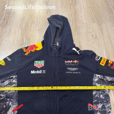 Мъжки суичър с качулка Puma Red Bull Racing Motorsport F1 Formula One 1 размер XL, снимка 3 - Якета - 52439836