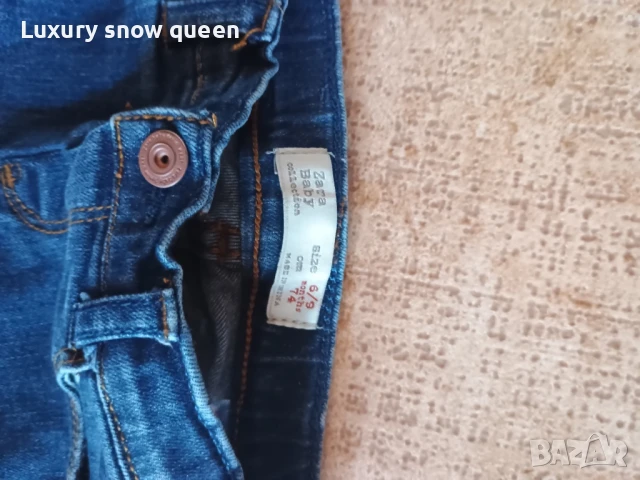 дънки Зара 6м-18м , снимка 6 - Бебешки дънки - 50559954