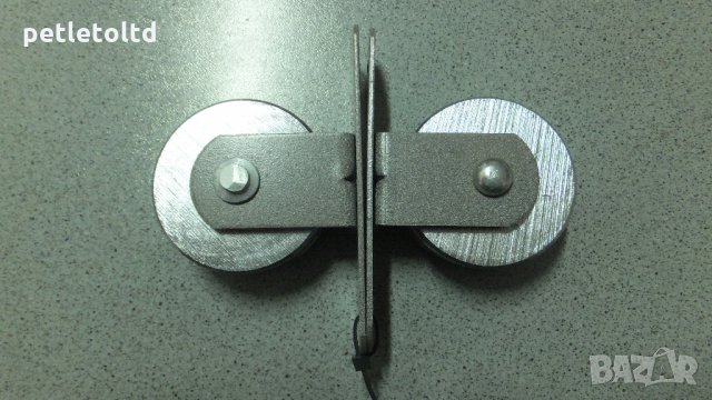 Метални макари с метална планка (2 бр. комплект)