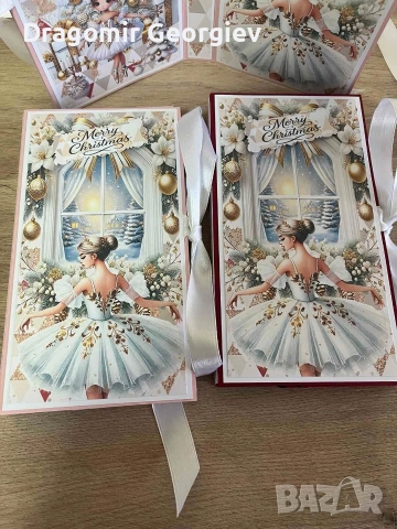 ръчно изработена картичка с шоколад, снимка 11 - Декорация за дома - 52753165