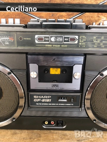Радиокасетофон SHARP GF 9191 HB (Japan), снимка 3 - Радиокасетофони, транзистори - 53039527
