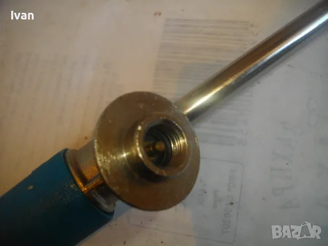 НЕМСКА ДЪЛГА 94см ГАЗОВА ГОРЕЛКА ф35мм ЗА ФЛАКОН ГАЗ ПРОПАН-БУТАН КАТО НОВА CHF, снимка 9 - Други инструменти - 48409099