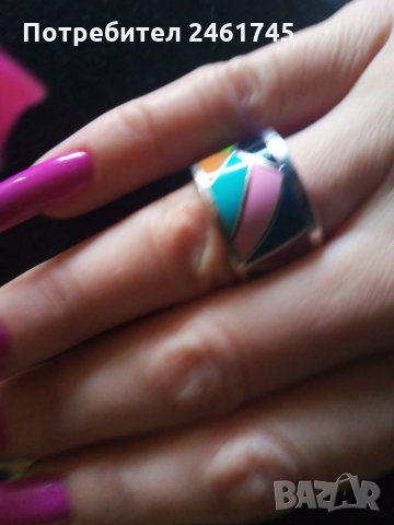  Пръстен медицинска стомана, снимка 3 - Пръстени - 35210990