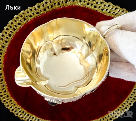 Посребрена медна каничка,чаша. , снимка 4 - Антикварни и старинни предмети - 51781247