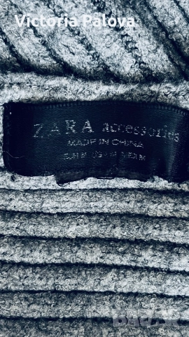 ZARA сив рипс шал XL топъл и супер модерен, снимка 8 - Шалове - 52979561