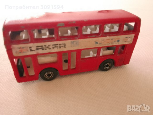 СТАРА МЕТАЛНА КОЛИЧКА ДВУЕТАЖЕН АВТОБУС LONDON BUS, снимка 16 - Колекции - 43450746