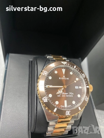 Като нов мъжки часовник Edox sky driver, снимка 2 - Мъжки - 52718216