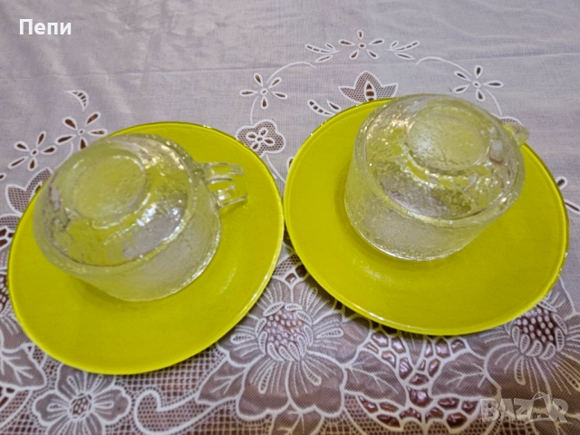 Бразилски стъклени чашки за кафе, снимка 2 - Чаши - 51772431