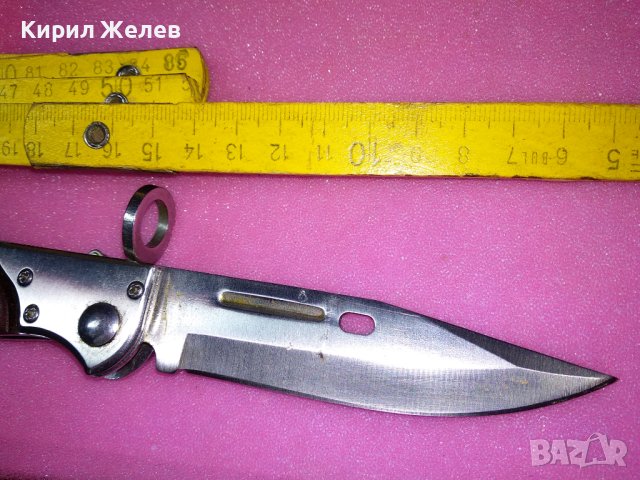 РУСКИ ДЖОБЕН СГЪВАЕМ НОЖ ВОЕНЕН МОДЕЛ Тип ЩИК За АВТОМАТ АК-47 СССР - За КОЛЕКЦИЯ 27366, снимка 10 - Ножове - 44009769