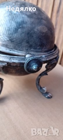Стар немски съд за масло или хайвер Krupp, снимка 6 - Антикварни и старинни предмети - 42974617