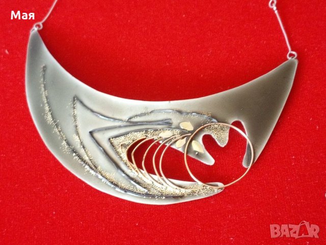 Дизайнерско колие с обеци уникат  Цена : 85 лв., снимка 2 - Колиета, медальони, синджири - 28220062