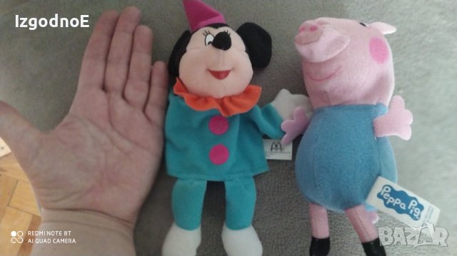 Мини маус ръкавица за куклен театър и Пепа пиг, снимка 2 - Плюшени играчки - 43532309